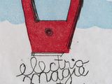 a drawing of a red handbag on a white sheet of paper