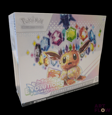 pokemon pokemon evolutions box with a pikachu figure in front of a black background