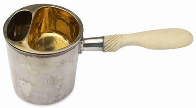 Outil DE Rasage Russe EN Argent DorÉ Avec Manche