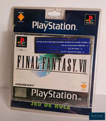 the box for the playstation game final fantasy vii is shown