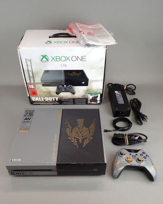 a box with a game controller and a game controller on it