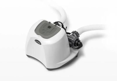 an image of a white and black device on a white surface