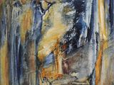 un tableau représentant un tableau où l'on voit un homme debout devant une fenêtre