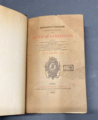L JACOB Bibliographie et iconographie de tous les ouvrages d…