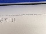a close up of the back of a laptop computer