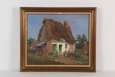 Jean BACONNAIS (1931-2010) - Chaumière brieronne.