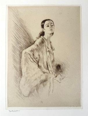 Edgar CHAHINE (1874-1947) Jeune femme - Photo 1