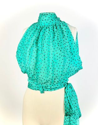 GREY GORY For ever Paris, pantalon bleu marine, polyester.