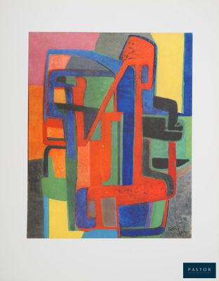 an image of a painting of a man sitting on a chair