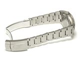 watch on a white background with a metal band