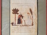 an image of a picture of a man and a woman in a garden