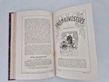 an open book with a picture of a man riding a horse