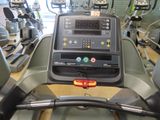 a close up of a tread machine in a gym