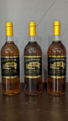 3 bouteilles CHÂTEAU SAINT MARTIN 2005 LOUPIAC.