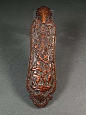 Très belle RAPE à TABAC Le dos à décor d'une scène de baptêm… - Photo 1