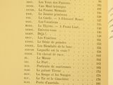 an open book with a list of items on it