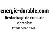energie - durable com desstockage de nons de domaine