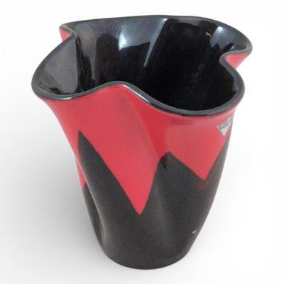 ELCHINGER France Vase de forme libre en céramique émaillée n…