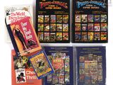 un grand nombre de bandes dessinées sur la table