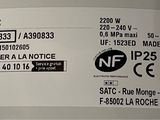 an image of a close up of a label on a refrigerator