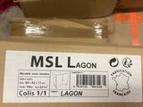 une boîte sur laquelle est apposée une étiquette portant la mention « msl - lagon »