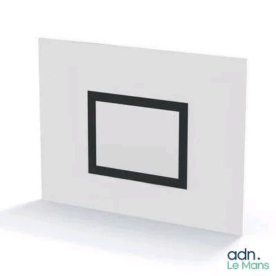 une image représentant une carte blanche entourée d'un cadre noir