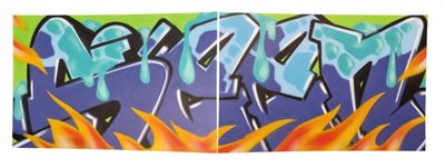 Richard MIRANDO dit SEEN (1961), "Sans titre", aérosol, 2008… - Photo 1