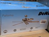 a box that has a ceiling fan in it