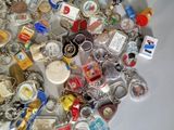 many different types of key chains on the table