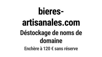 Nom de domaine bieres-artisanales.