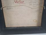 a picture of a picture of an old victor in a picture frame