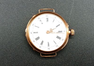 Cadran de montre en or jaune 18k 750/° (cache poussière en m…