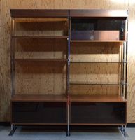 Bibliothèque modulable en bois,