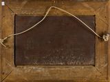 a picture of a wooden frame with a rope attached to it