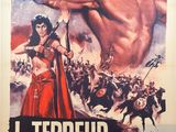 une affiche du film « La Férie des barbares »