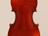 an old violin with a wooden back and a long neck