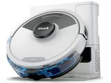 the shark robot vacuum cleaner is on a stand with its lid open