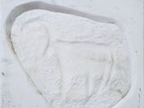 une sculpture blanche représentant un oiseau posée sur une surface blanche