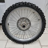Roue avant moto cross 21" - pneu Dunlop sports D756F (80/100… (photo 2)
