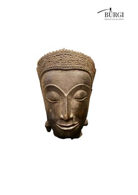 an image of a statue of a person ' s head on a white background