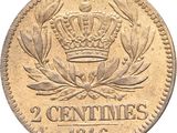 a close up of a coin with a crown on it