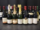 plusieurs bouteilles de vin alignées sur une table