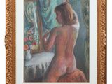 an image of a painting of a nude woman in front of a mirror