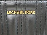 michael kors black leather wallet with gold logo