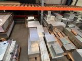 many different types of metal in the warehouse