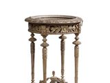 an image of a table with a marble top on a white background
