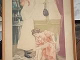 une photo d'une femme assise sur une chaise dans une pièce