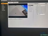 a computer screen with a picture of a house on it