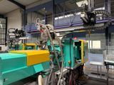 a machine that is sitting inside of a building
