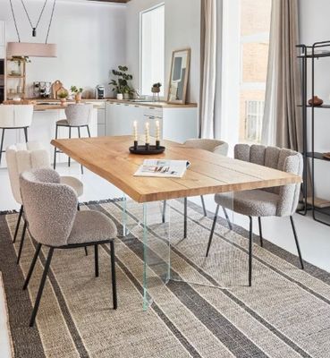 Table LOTTY KAVE HOME, en placage de chêne finition naturell…